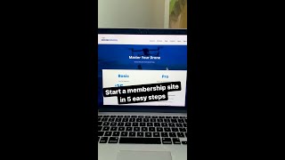 Start a membership site in 5 easy steps! #shorts