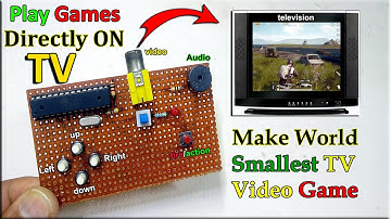 Play Games Directly ON TV, How To Make Arduino TV Out Games, Arduino Asteroids Tv Out Game, DIY Tv