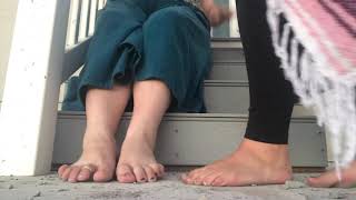 Foot play video with miss sweet feet. Suprise at end!