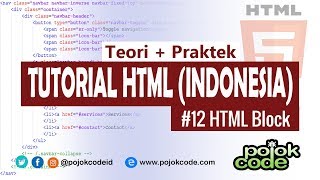 Tutorial HTML Bahasa Indonesia #12 Block Pada HTML
