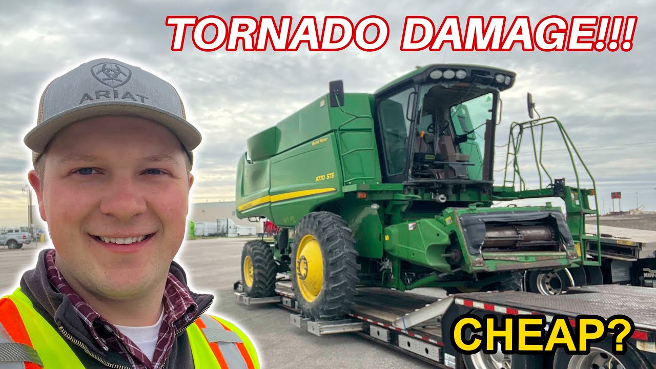 Buying a Salvage Combine from the Insurance Auction! John Deere 9770