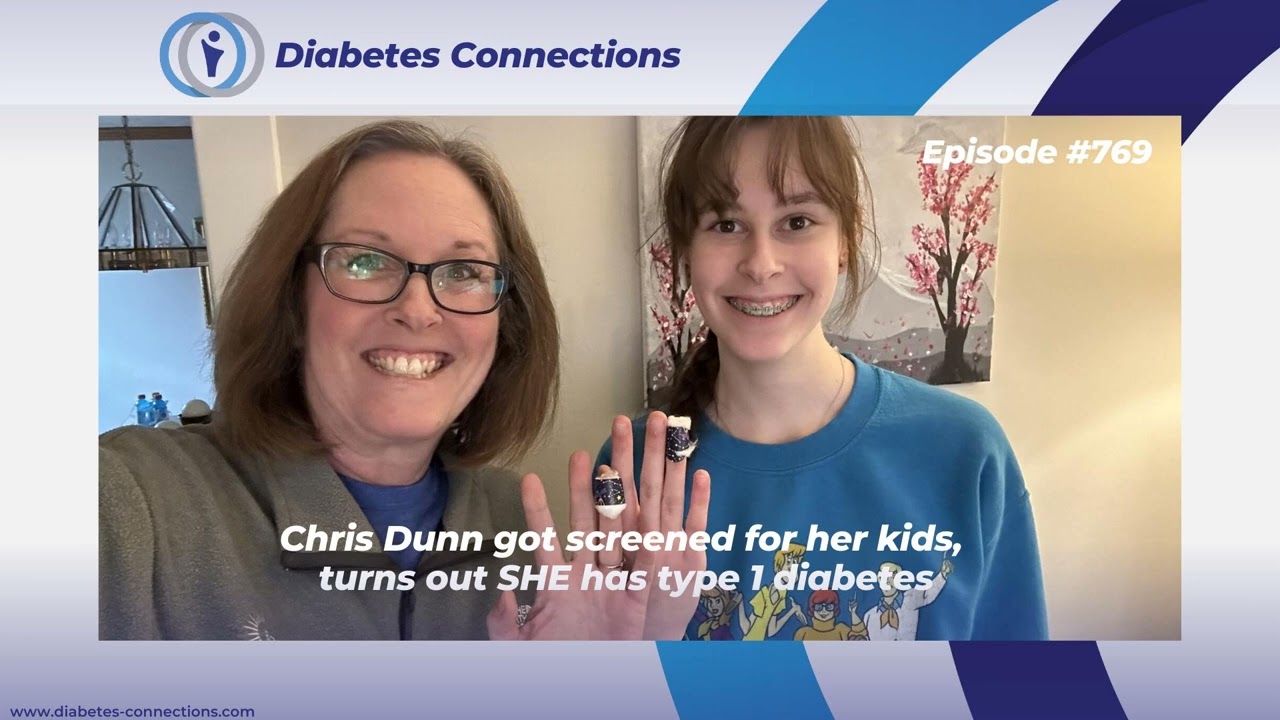 Chris Dunn got screened for her kids, turns out SHE has type 1 diabetes