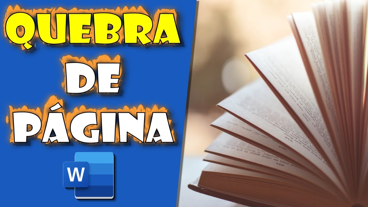 Inserir QUEBRA de PÁGINA no Word - YouTube