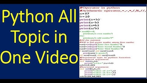 Python in ONE Video! Master Python from Basics to Advanced in Just 1 Hour | Learn Python in ONE SHOT