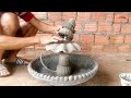 Making A Fountain With Cement And Sand Simple And Beautiful