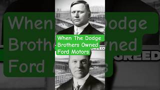 The Dodge Brother's Risky Investment W Henry Ford Information