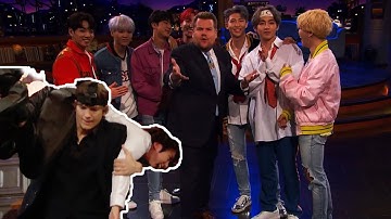 BTS Perform "Black Swan" And Play Hide-And-Seek With Ashton Kutcher On James Corden