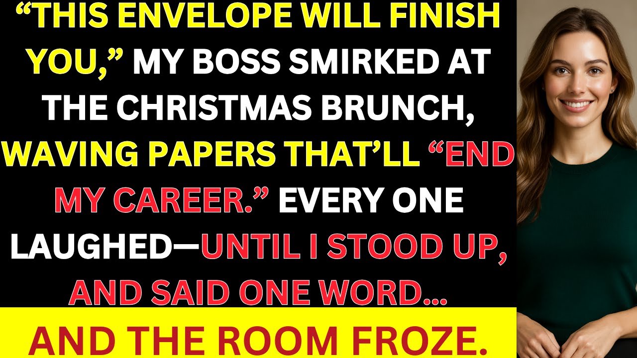 На рождественском завтраке в нашей компании мой начальник принес конверт, который должен был поло...