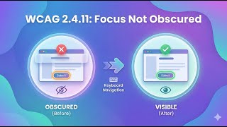 WCAG 2.4.11 Focus Not Obscured Update