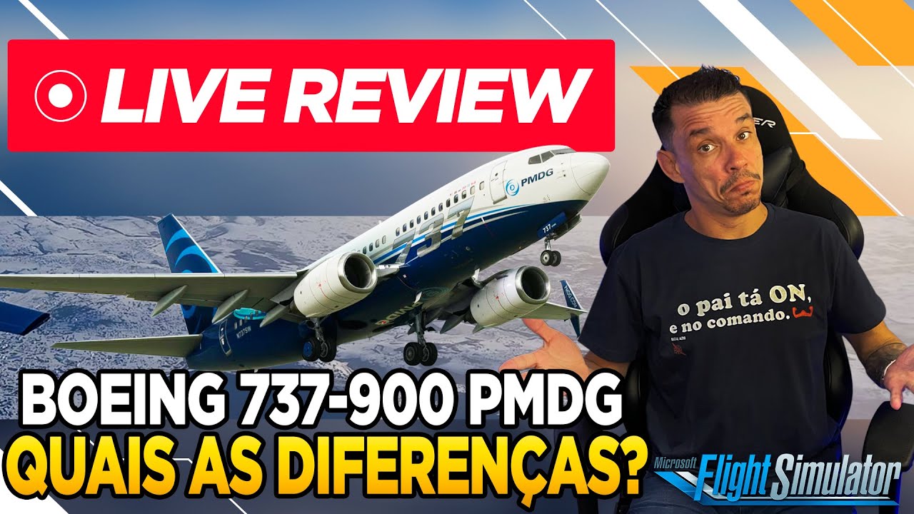 LIVE REVIEW COMPLETO BOEING 737-900 PMDG do Microsoft Flight Simulator ...