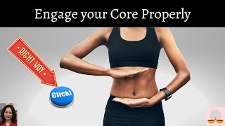 Engage Core Properly, Save Lower Back Stress