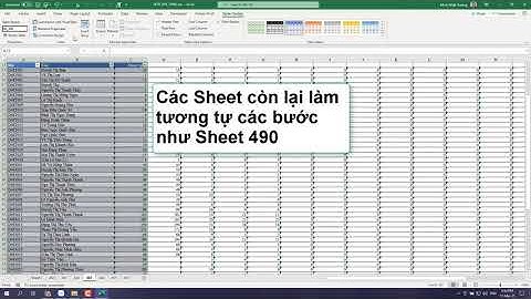 Excel tổng hợp dữ liệu từ nhiều sheet bằng Power Query