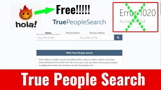 True people search access denied / How to use true people search for free unlimited time access screenshot 5