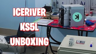 IceRiver KS5L Unboxing 12th (KHeavyHash Algorithm) Kaspa Miner🔥