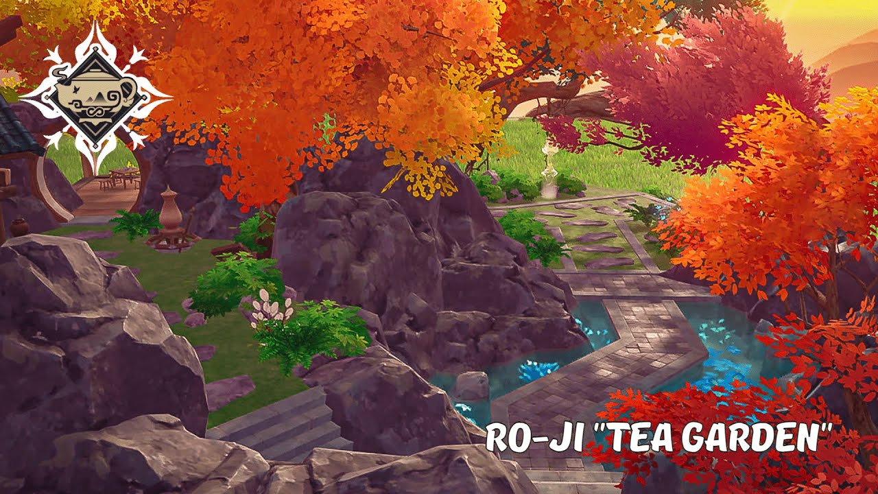 Roji "Tea Garden" Genshin impact Serenitea Pot Design YouTube