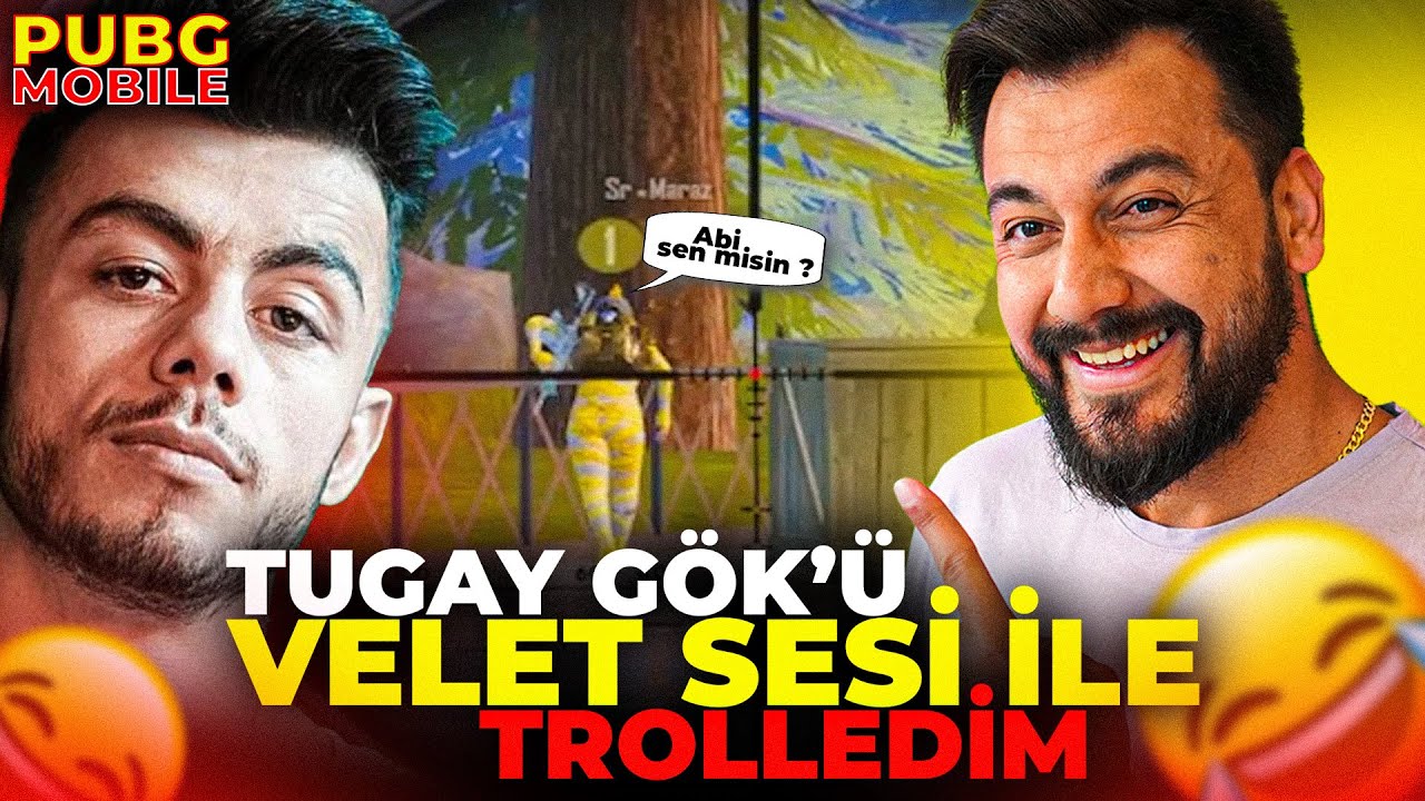 TUGAY GÖK VELET SESİ İLE TROLLEDİM / Pubg Mobile Komik Anlar