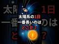 太陽系の1日、一番長いのはどこだ? #水星 #宇宙雑学 #豆知識
