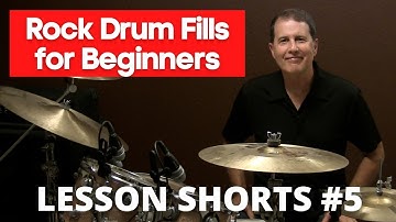 Rock Drum Fills for Beginners - Lesson 5- #shorts