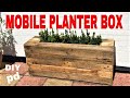 Mobile Pallet Planter Box - Decorative Garden Rolling Planter box Idea Mobile Pallet Planter Box - Decorative Garden Rolling Planter box Idea