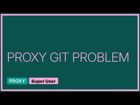 Using git behind proxy server