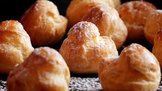 Easy Cream Puffs With Pastry Cream Recipe!