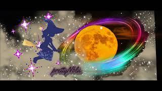 A #witch #ride to the #moon Gif)