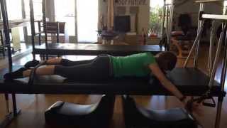Pilates Flying Eagle on the Cadillac