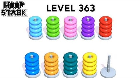 Hoop Stack Level 363 | Puzzle Game  | Complete Level