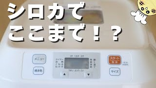 シロカのホームベーカリーが優秀すぎた✨材料入れるだけでこの仕上がり❣️