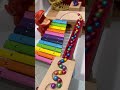 HABAイエローラージサークル+小さな大工さん☆マーブルランASMR☆虹色の木琴コース連鎖反応② #ピタゴラスイッチ #marblerun #ビー玉転がし #satisfying