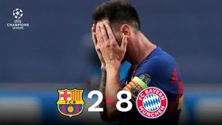 ملخص مباراة بايرن ميونخ و برشلونة 8-2 🔥Barcelona vs Bayern Munich 2-8 Highlights