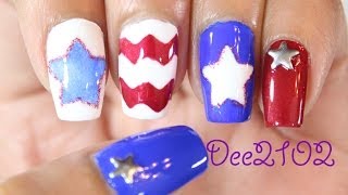 4th of July Nails | Dee2102