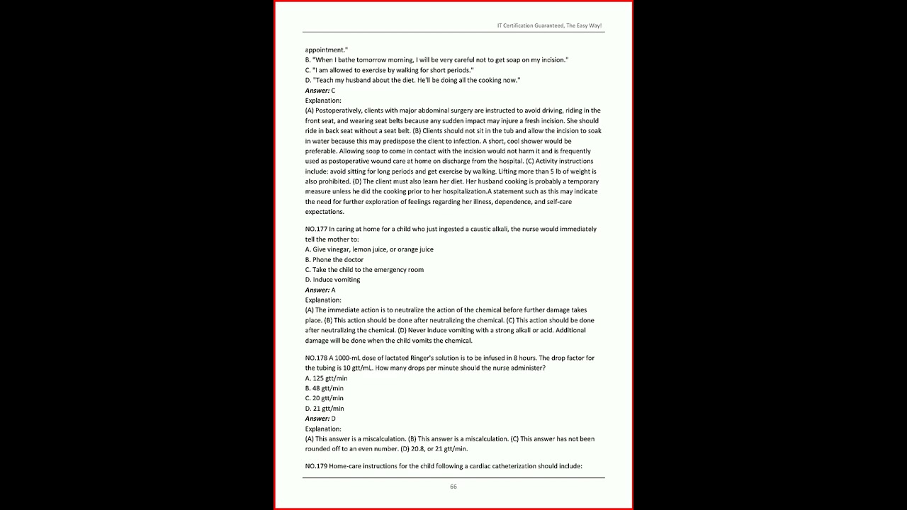 Nclex Actual Exam Prediction Questions Test Bank Pass With A video