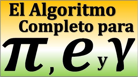 Algoritmo  para pi.