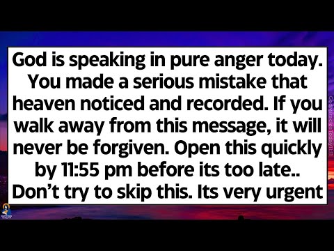 🧾God is speaking in pure anger today. You made a serious mistake that heaven noticed and recorded