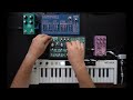 Ambient synth jam with Dreadbox Nymphes, Erebus, Kinotone Ribbons, Chase Bliss Mood MkII