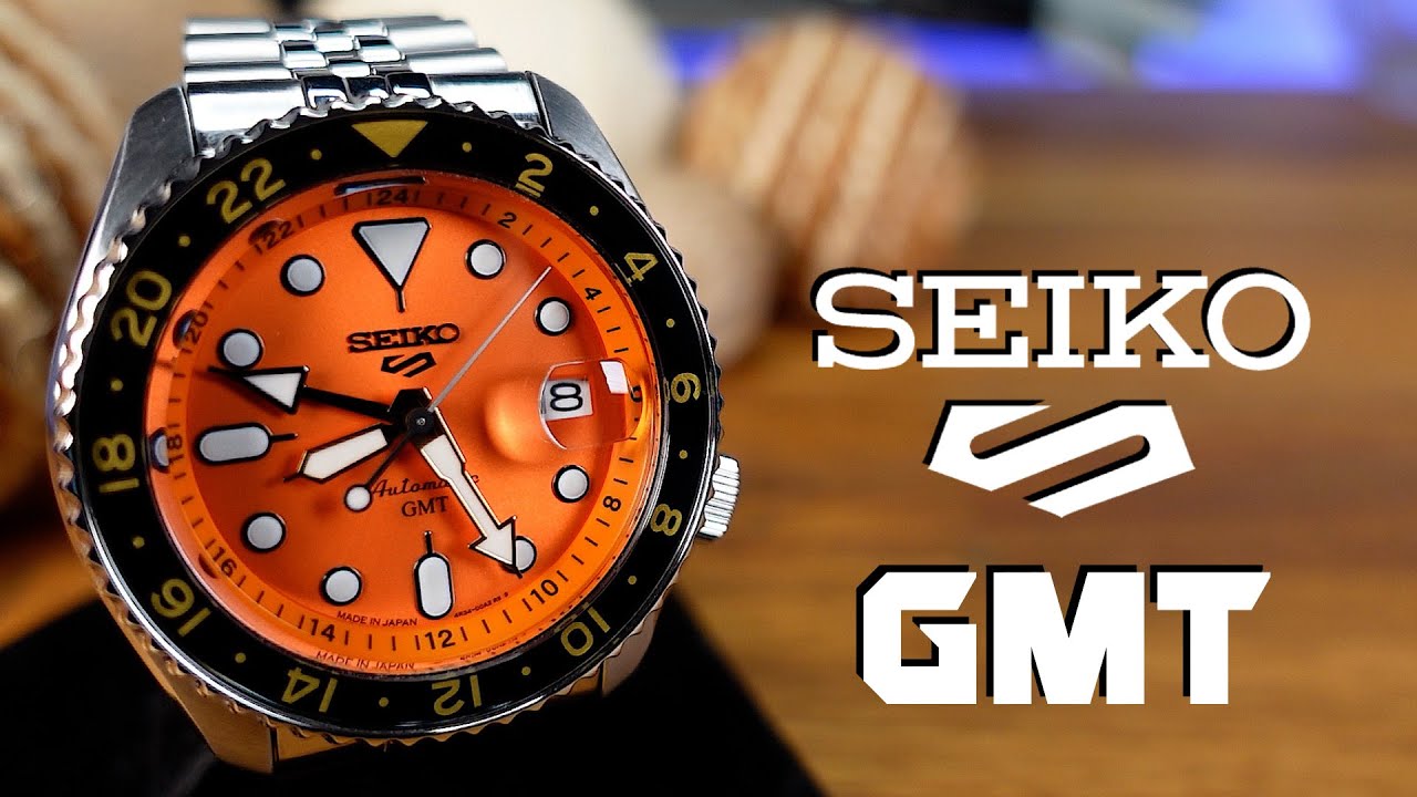 Seiko 5 SSK005 Orange GMT - Full Review - YouTube