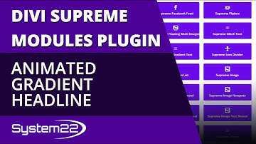 Divi Theme Animated Gradient Headline 👍