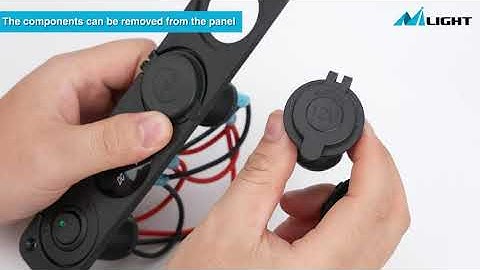 Nilight 4 in 1 ON/OFF Charger Socket Panel Dual USB