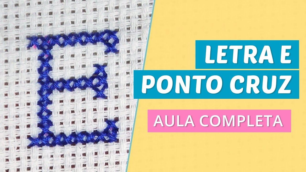 Letra E - Alfabeto pequenino ponto cruz - Wagner Reis