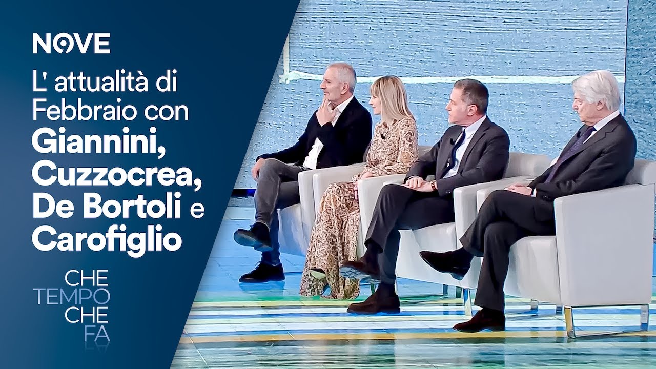 L'attualità di febbraio con Giannini, Cuzzocrea, De Bortoli e Carofiglio | Che tempo che fa
