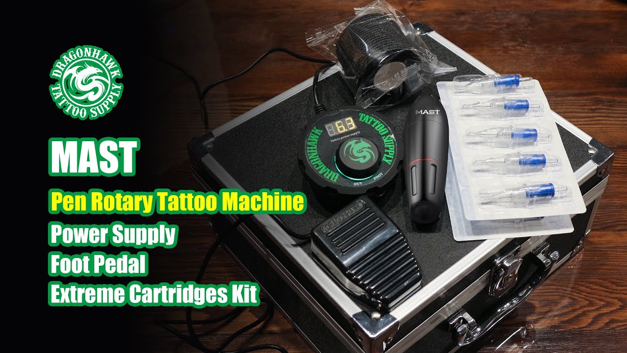 Dragonhawk Mast Tattoo Machine Kit Motor Rotary Pen  Ubuy India