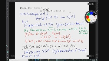 Video for Homework H04.7 Indirect Argument: Contradiction and Contraposition