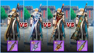 Varka 4★ Weapon Comparison (Prototype vs Tidal vs Serpent vs Stick) | Genshin Impact