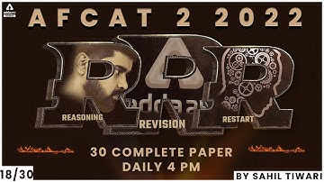 AFCAT 2 2022 | AFCAT Reasoning | AFCAT Reasoning Previous Year Question Paper #18 | By Sahil Tiwari