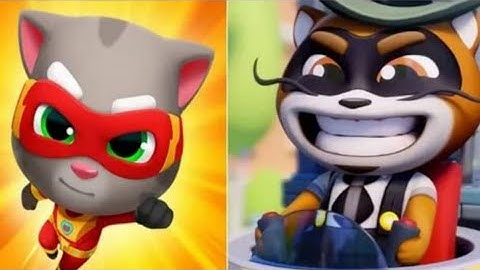 Talking Tom Hero Dash - Tom - 3 x Gameplay Android and IOS