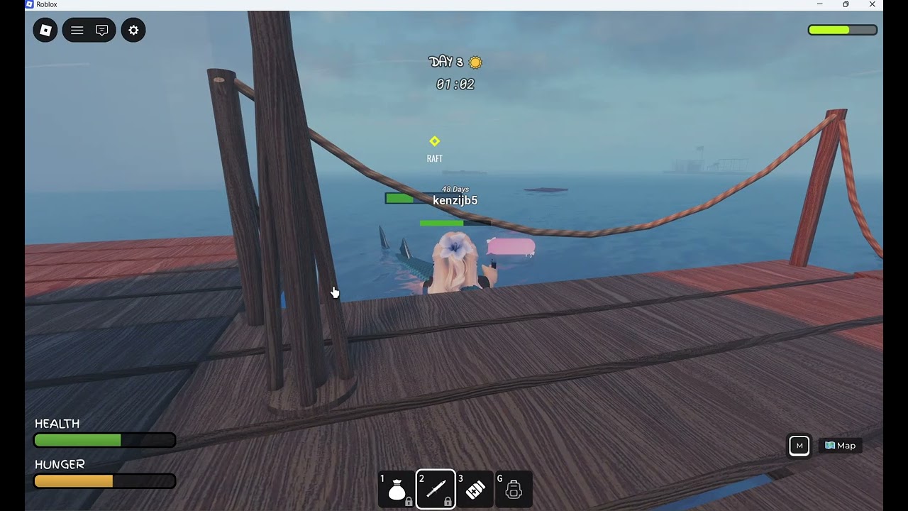 Trying to beat 50 nights on a raft