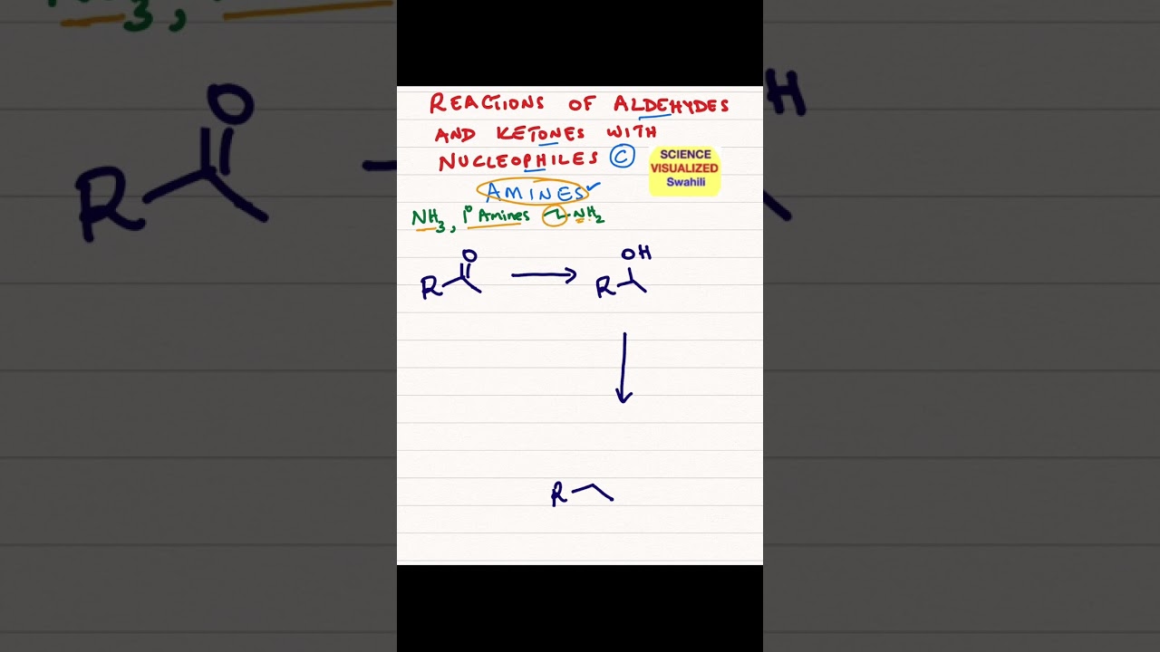 Reaction of ketones with ammonia, NH3