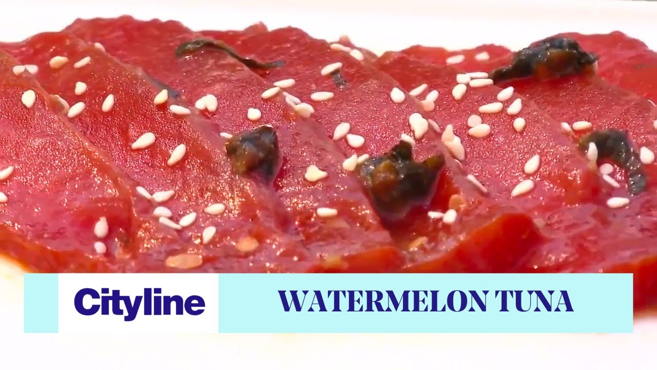 2 vegan summer dishes—watermelon tuna + broccoli chicken wings