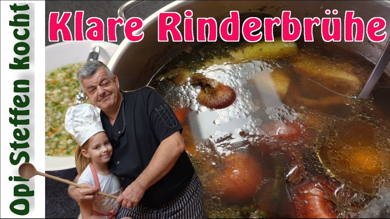 Rinderbrühe wie im Wirtshaus-langsam gekocht,stark im Geschmack
